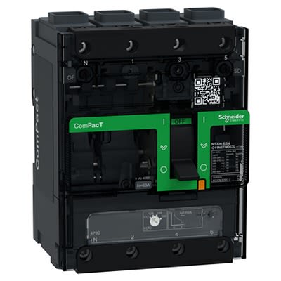 Schneider Electric, ComPacT, C11 Circuit Breaker 4-Pole 63A, Breaking Capacity 10 kA, Surface Mount