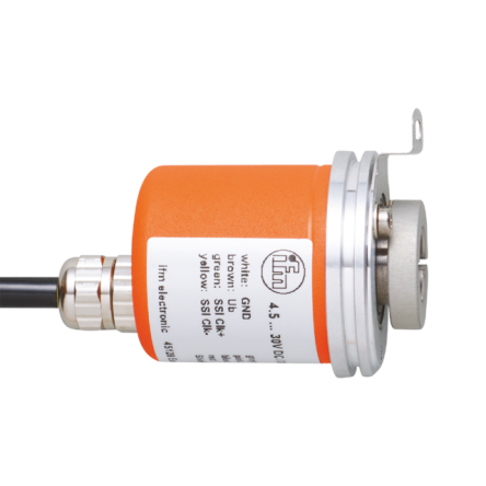 ifm electronic RM8 Series Magnetic Absolute Encoder 30V dc, 4096 Pulses ppr, TTL Signal, Hollow Shaft Type, 12 mm Shaft