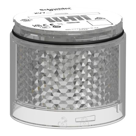 Schneider Electric Harmony XVB7 Series White Flashing Effect Indicator Light, LED Bulb 24V ac/dc, AC/DC, IP66