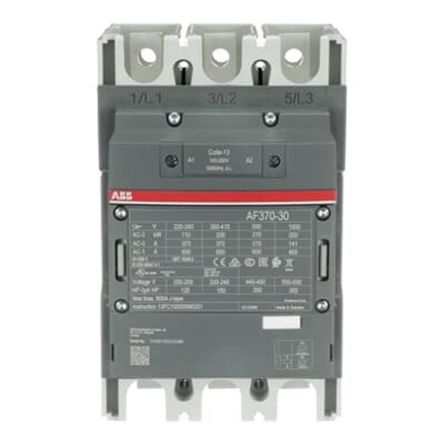 ABB 1SF Block Contactor, 100V ac/dc, 250 V ac/dc Coil, 3-Pole, 200 kW, 3 NO/0 NC