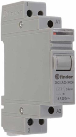 Finder DIN Rail Modular Step Relay, 24V dc Coil, 16A, SPST-NO