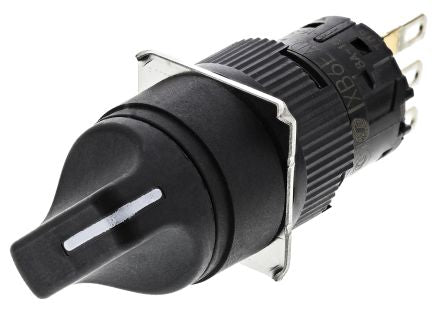 Schneider Electric Stay Put, Handle Rotary Switch Selector Switch - (1 CO) 16 mm Cutout Diameter 2 Positions