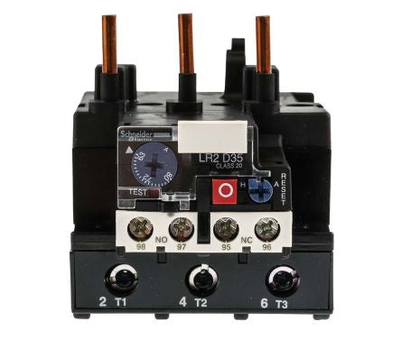 Schneider Electric, TeSys Thermal Overload Relay 1 NO/1 NC, 63A, 80 A F.L.C, 80A Contact Rating, 37 kW, 6kV 3