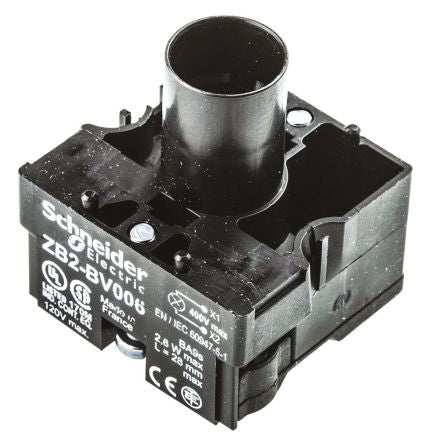 Schneider Electric ZB2BV006 Series Contact & Light Block, 400V