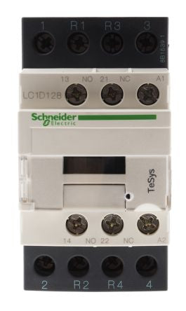 Schneider Electric LC1D Contactor, 230V ac Coil, 4-Pole, 25 A 240V, 2 NO/2 NC, 690V ac