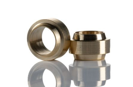 Norgren Brass Pipe Fitting, Straight Compression Push-in Fitting, Female British Standard Parallel Pipe G 1/4 (BSPP