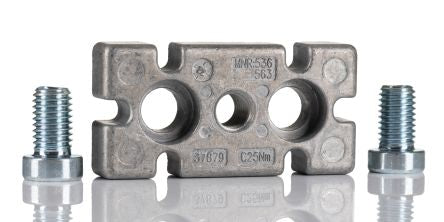 Bosch Rexroth M12 Levelling Foot Plate, Connecting Component, Strut Profile 40 x 80 mm, Groove Size 8 to 10 mm²