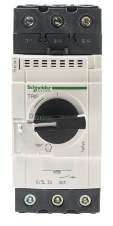Schneider Electric TeSys Thermal Circuit Breaker - TeSyS GV 3 Pole 690V Voltage Rating DIN Rail Mount, 32A Current
