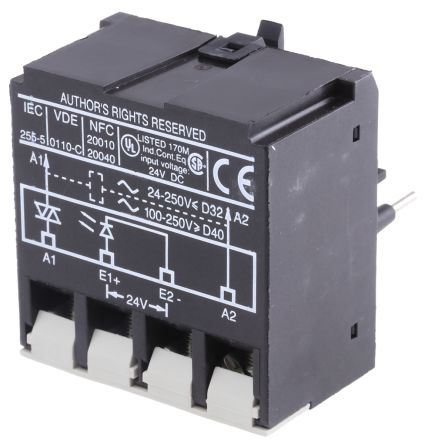 Schneider Electric LA4D Contactor Interface Module for use with LC1 Series