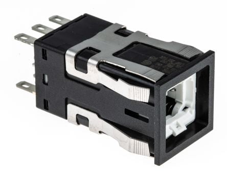 Honeywell AML21 Series Push Button Switch, Front Panel Mount Black, 2PDT, IP67