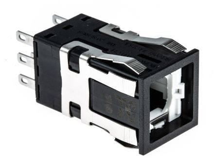 Honeywell ALM21 Series Push Button Switch, Front Panel Mount Black, 2PDT, IP67
