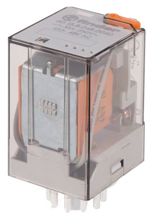 Finder Power Relay, 48V ac Coil, 10A Switching Current, 3PDT