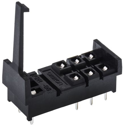 Omron P2R 8 Way 250V ac PCB Relay Socket, for use with 2 Pole G2RS Series