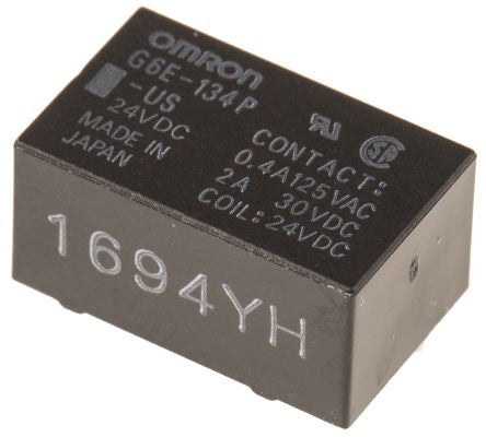 Omron PCB Power Relay, 24V dc Coil, 3A Switching Current, SPDT