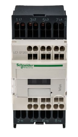 Schneider Electric TeSys D Contactor, 24V ac Coil, 4-Pole, 20 A, 1.56 W 24V ac, 4 NO, 690V ac