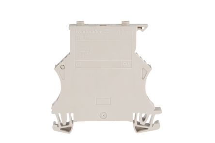 Weidmüller 1011000000 WSI Series Fused DIN Rail Terminal Dark Beige, 6mm², 1-Level Fused, Screw