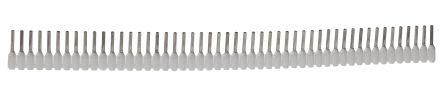 Weidmüller Insulated Crimp Bootlace Ferrule, 8 mm Pin Length, 1 mm Pin Diameter, White from 20 AWG to 20 AWG Wire Size
