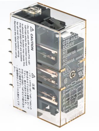Omron PCB Force Guided Relay, 24V dc Coil Voltage, 6-Pole