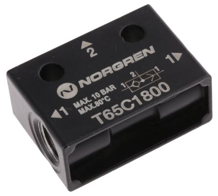 Norgren T65C series 10 bar Pneumatic Logic Controller with OR function
