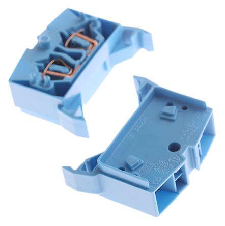 WAGO 264-734 264 Series Feed Through Terminal Block Blue, 2.5mm², 1-Level, Cage Clamp, IECEx/ATEX