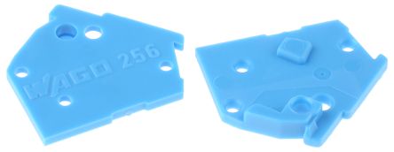 WAGO, 256 Polyamide 66 End Plate for use with PCB Terminal Blocks & Pluggable Connectors
