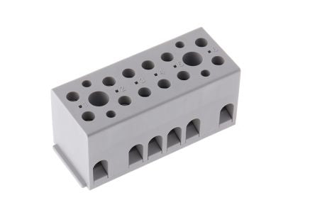 Phoenix Contact UK Series Non-Fused Terminal Block, 12-Way, 12AWG, 24 AWG Wire, 32A Screw