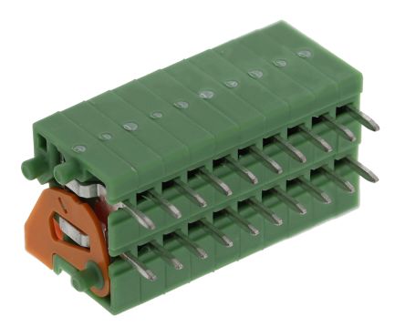 Phoenix Contact FFKDS/H-2.54 Series Straight PCB Terminal Block, 1 Contact(s), 2.54 mm Pitch, 1 Row