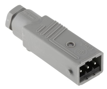 Hirschmann, ST IP54 Grey Cable Mount 3P+PE Straight Industrial Power Connector, 16A, 400V ac