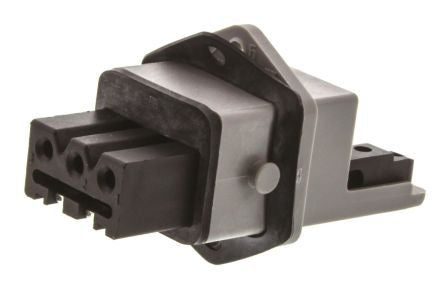 Hirschmann, ST IP54 Black, Grey Industrial Power Connector, Panel Mount, 3P+PE, Rated At 16A, 400V