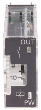 Omron H3RN Series Panel Timer Relay, 2-Contact, 12 to 24 V dc 24V ac, 0.1 s to 10 min, Multifunction-Function, DPST
