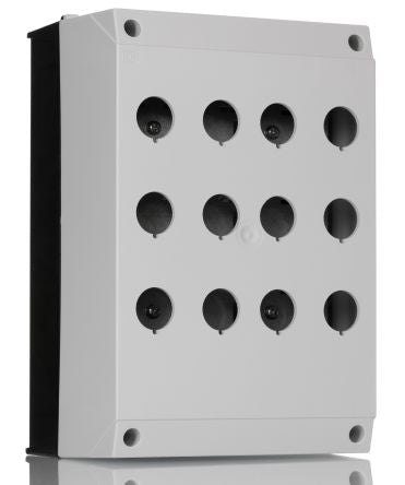 Eaton Grey Plastic RMQ Titan M22 Enclosed Push Button - 12 Hole 22 mm Diameter