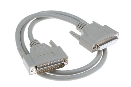 Phoenix Contact Male D-Sub 25-Pin to Female DB25 Serial Cable, 1 m Polyvinyl Chloride, VS-25-DSUB-20-LI-1.0 Series