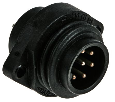 Hirschmann Circular Connector, 6 Contacts, Flange, 21.8 mm Connector, Plug, Male, IP67, CA Series