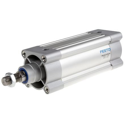 Festo Pneumatic Piston Rod Cylinder - 80 mm Bore, 125 mm DSBC Series, Double Acting Acting
