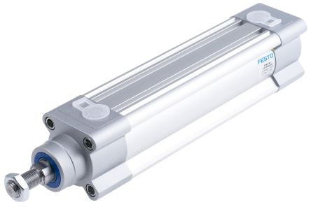 Festo Pneumatic Piston Rod Cylinder - 1376908 40 mm Bore, 125 mm DSBC Series, Double Acting Acting