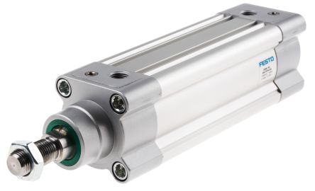 Festo Pneumatic Piston Rod Cylinder - 1366952 50 mm Bore, 100 mm DSBC Series, Double Acting Acting