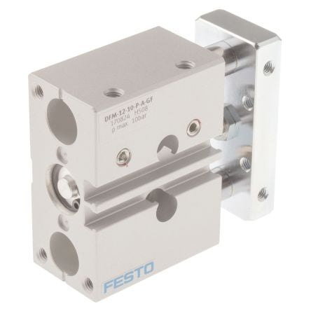 Festo Pneumatic Guided Cylinder - 170824 12 mm Bore, DFM Series, 10 mm Double Acting Acting