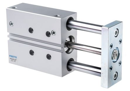 Festo Pneumatic Guided Cylinder - 170934 32 mm Bore, DFM Series, 80 mm Double Acting Acting