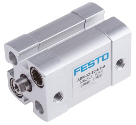 Festo Pneumatic Cylinder - 536212 12 mm Bore, 10 mm ADN Series, Double Acting Acting