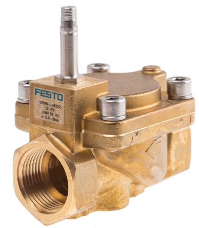 Festo Pneumatic Solenoid Valve - 2/2 NC Solenoid/Spring G VZWM  Series