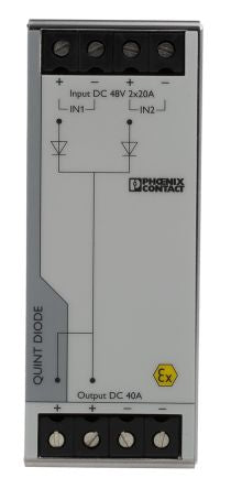 Phoenix Contact DIN Rail Diode Module, QUINT4-DIODE/48DC/2X20/1X40 Series