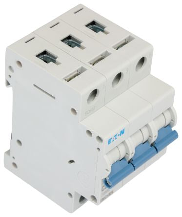 Eaton MEM Shield EMCH Miniature Circuit Breaker, 3-Pole, 20A, Type C, 240V ac AC, 48 V dc DC, 10 kA Breaking Capacity