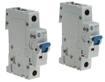Allen Bradley 1492-SPM Miniature Circuit Breaker, 1-Pole, 2A, Type C, 277V ac AC, 48 V dc DC, 10 kA Breaking Capacity