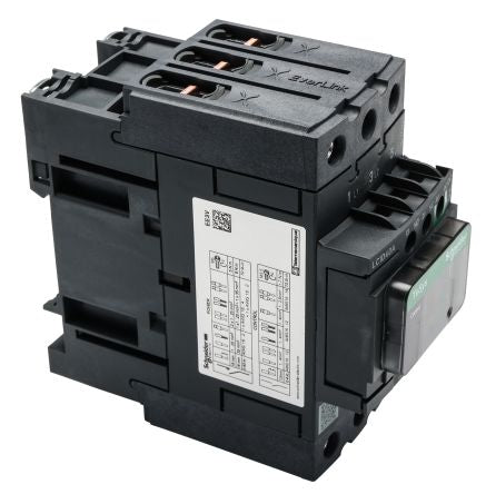 Schneider Electric LC1D Contactor, 24V ac/dc Coil, 3-Pole, 40 A, 18.5 kW 60V, 3 NO, 690V ac