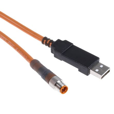 SICK Male 4 way M8, Straight to Male USB Type A Sensor Actuator Cable, 2 m