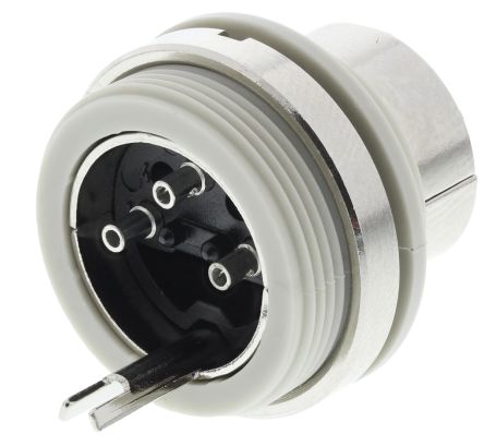 Hirschmann, 3100 3 Pole Straight Standard DIN Plug, DIN 41524, 4A, 34V ac/dc IP30, Panel Mount Male