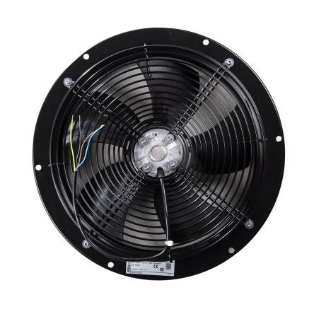 ebm-papst S Series Axial Fan, 230V ac, 2072.8 m³/h, 90 W, 600 mA Max, IP44 110 mm, 397mm, 110 mm