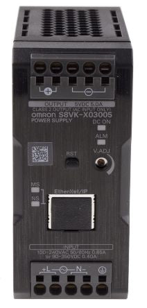 Omron S8VK-X Switched Mode DIN Rail Power Supply 264 V ac, 350V dc AC Input 5.8V dc, 5 A Output DC 30 W