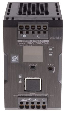 Omron S8VK-X Switched Mode DIN Rail Power Supply 264 V ac, 350V dc AC Input 24.1V dc, 3.75 A Output DC 90 W
