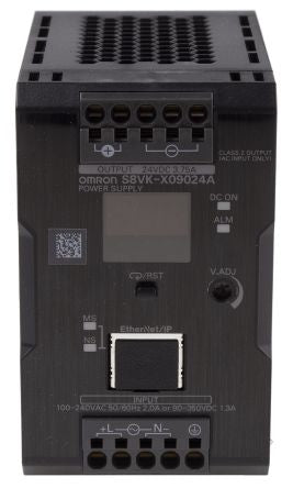 Omron S8VK-X Switched Mode DIN Rail Power Supply 264 V ac, 350V dc AC Input 24.1V dc, 3.75 A Output DC 90 W